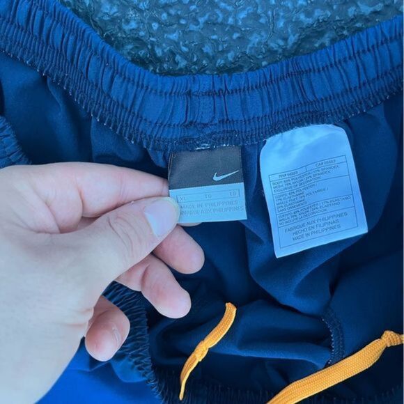 Nike Blue and Yellow Sweatpants - Picture 3 of 3